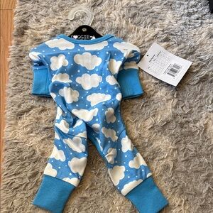 Blue Cloud Print Cozy Pajamas for Dogs